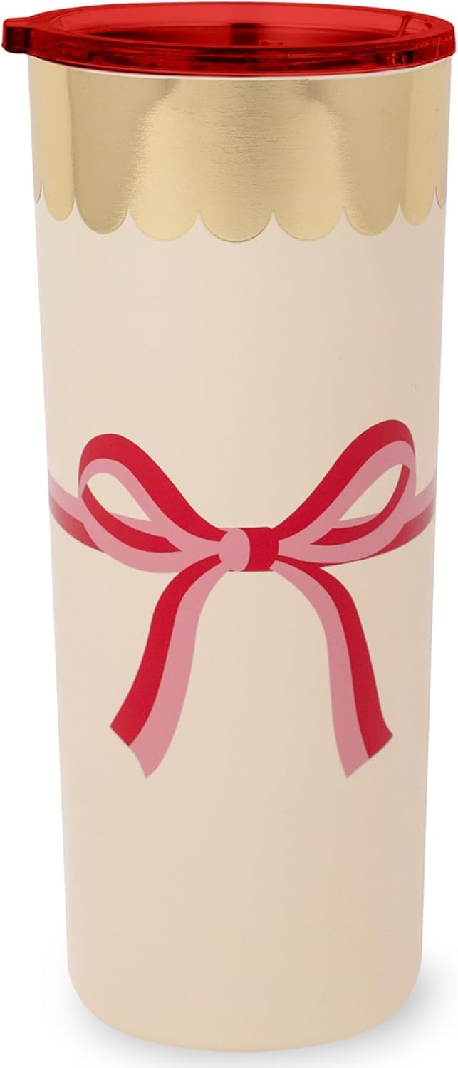 Kate Spade Candy Bow Stainless Steel 24 oz. Tumbler