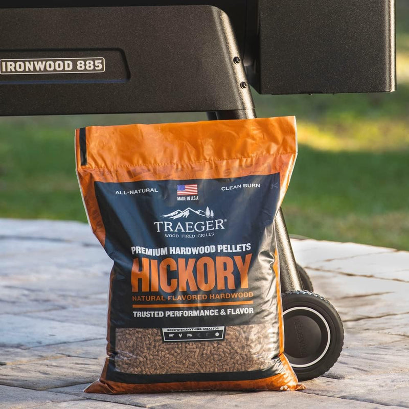 Traeger Grills Hickory 100% All-Natural Wood Pellets - 20 lbs.