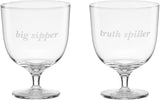 Kate Spade Truth Spiller & Big Sipper Short Glasses - Set of 2