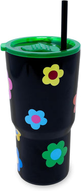 KATE SPADE STAINLESS STEEL 20 OZ. TUMBLER, GINGHAM GARDEN