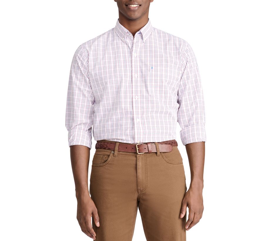 white christmas dresses IZOD Mens Performance Comfort Long Sleeve Button Down Shirt – ShopCGX