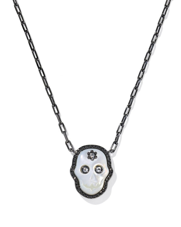 Kendra Scott Skeleton Gunmetal Short Pendant Necklace