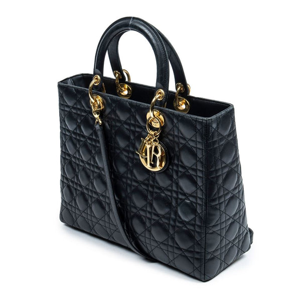 Dior Large Lady Shoulder Handbag