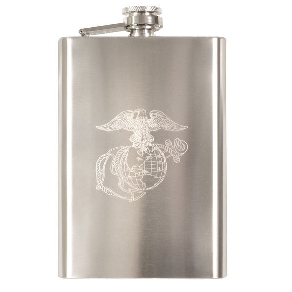 Rothco Engraved USMC Stainless Steel Flask