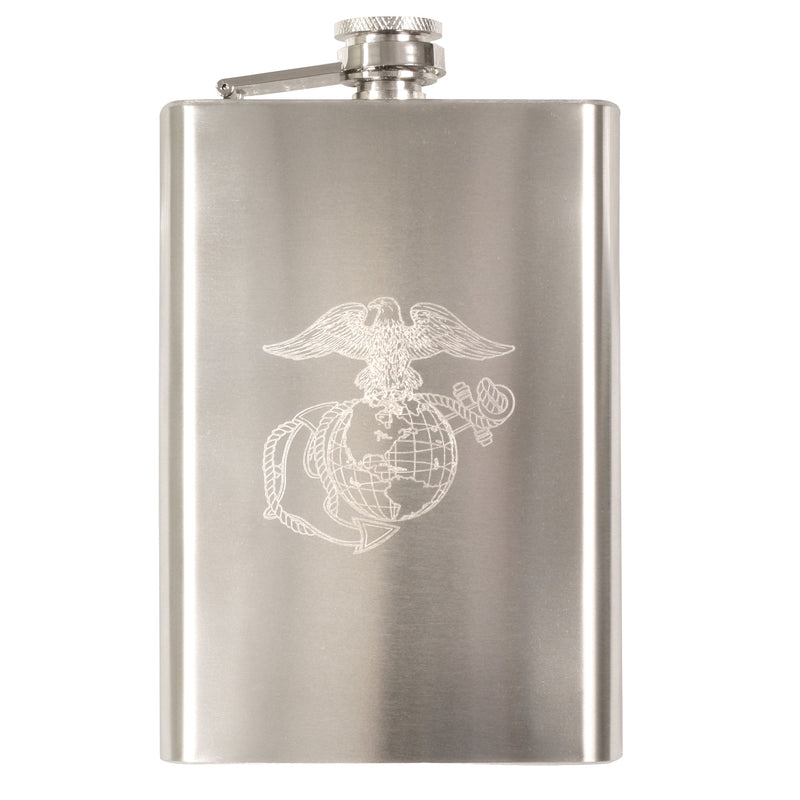 Rothco Engraved USMC Stainless Steel Flask