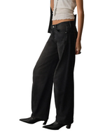 Free People Womens We The Free Fable Low-Rise Twisted Bowed Jeans