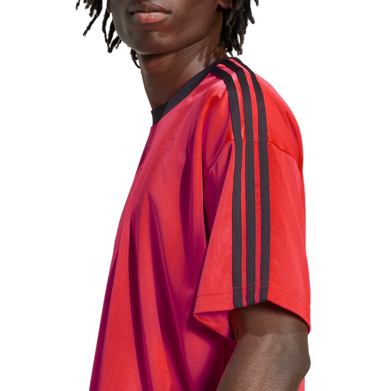 adidas Mens Adicolor Jacquard Jersey Short Sleeve T-Shirt