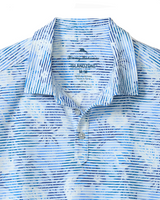 Tommy Bahama Mens Costa Wave Palm Azul IslandZone Polo Shirt