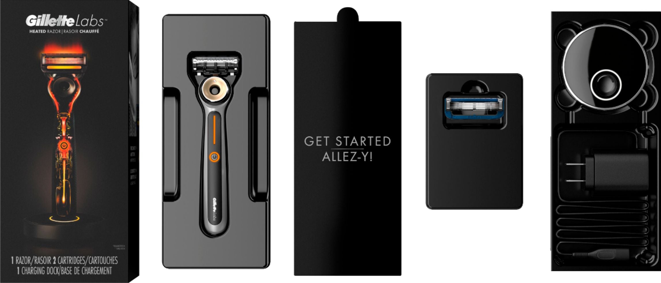 GilletteLabs Mens Heated Razor Starter Kit