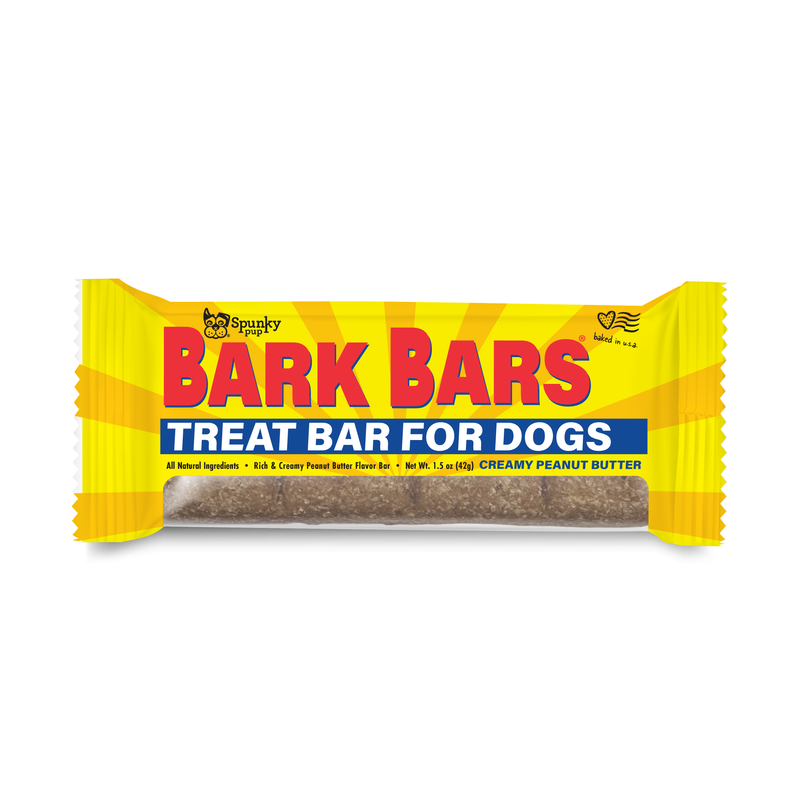 Spunky Pup Creamy Peanut Butter Bark Bar Dog Treat - 1.5 oz.