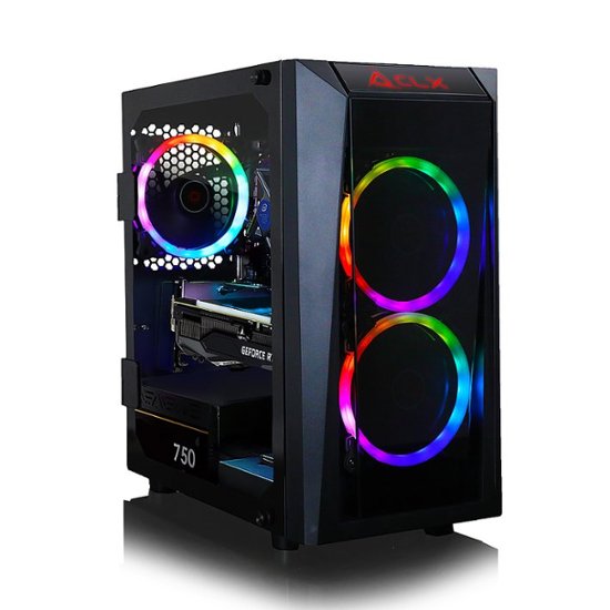CLX SET Gaming Desktop - Intel Coe i5 10400F 2.9GHz 6-Core Processor, 16GB DDR4 Memory, GeForce RTX 3060 Ti 8GB GDDR6 Graphics, 240GB SSD, 2TB HDD, WiFi, Windows 11 Home 64-bit