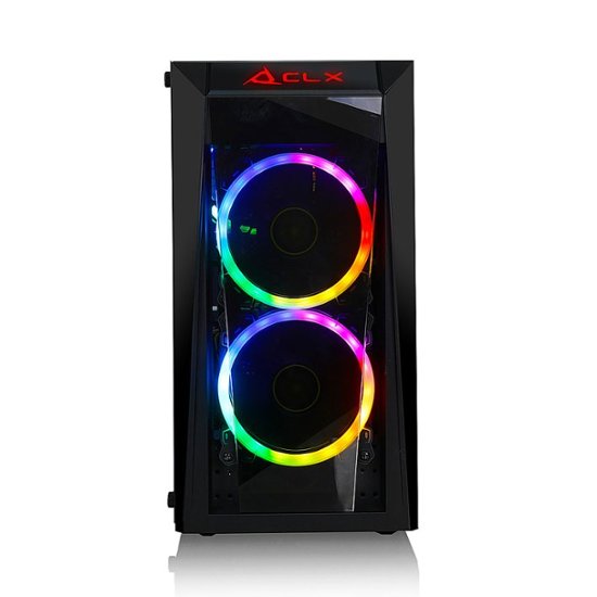 CLX SET Gaming Desktop - Intel Coe i5 10400F 2.9GHz 6-Core Processor, 16GB DDR4 Memory, GeForce RTX 3060 Ti 8GB GDDR6 Graphics, 240GB SSD, 2TB HDD, WiFi, Windows 11 Home 64-bit