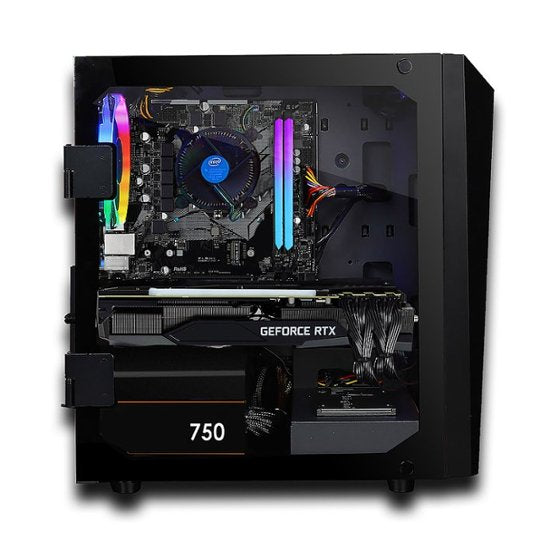 CLX SET Gaming Desktop - Intel Coe i5 10400F 2.9GHz 6-Core Processor, 16GB DDR4 Memory, GeForce RTX 3060 Ti 8GB GDDR6 Graphics, 240GB SSD, 2TB HDD, WiFi, Windows 11 Home 64-bit