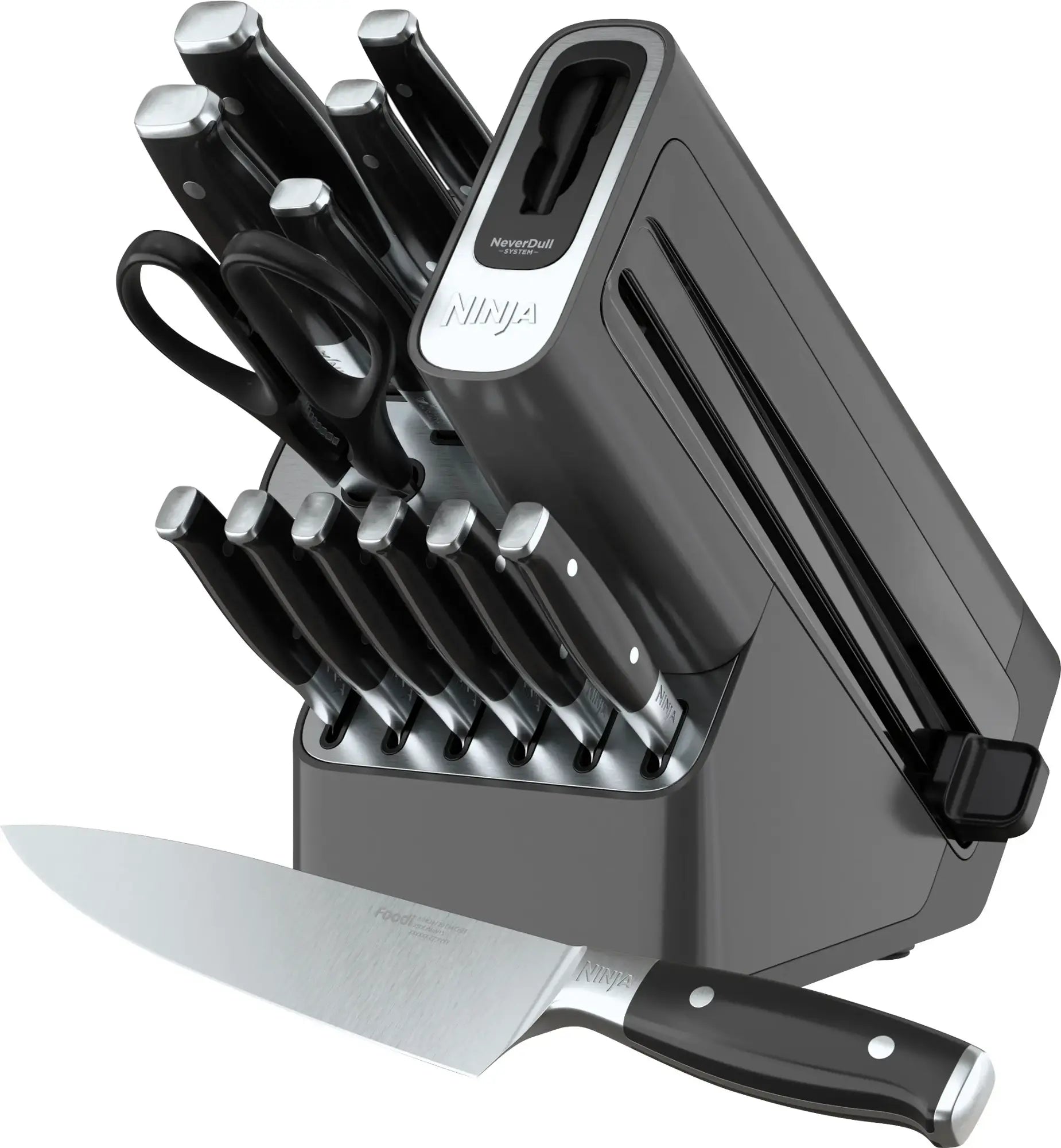 Ninja Foodi NeverDull Premium Knife Block Set with Built-in Sharpener System - 14 pc