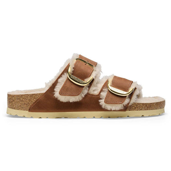 Birkenstock Womens Arizona Big Buckle Shearling Sandals - Regular/Wide