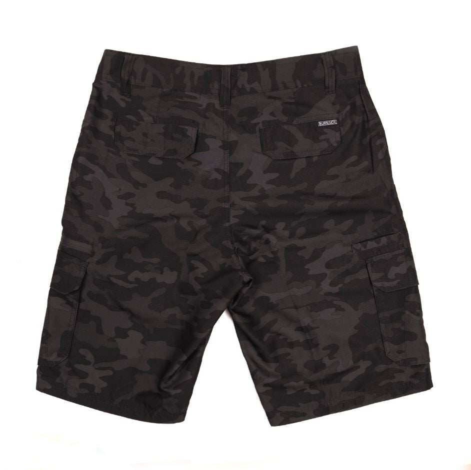 Burnside Mens Microfiber Cargo Shorts
