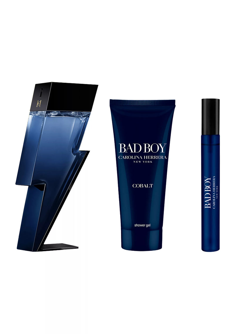 Carolina Herrera Bad Boy Cobalt 3-Piece Gift Set
