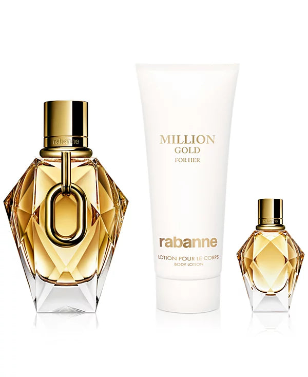 Paco Rabanne Million Gold For Her Eau de Parfum 3-Piece Gift Set