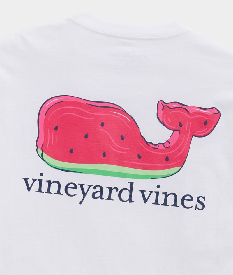 Vineyard Vines Mens Watermelon Whale Short Sleeve T-Shirt