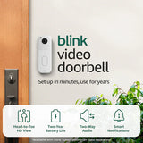 Blink Video Doorbell System Gen 2 White - Head-to-toe HD view