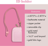 Kate Spade Pink Zip ID Holder