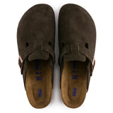 Birkenstock Boston Soft Footbed Suede Leather Clogs - Regular/Wide