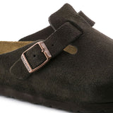 Birkenstock Boston Soft Footbed Suede Leather Clogs - Regular/Wide