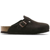 Birkenstock Boston Soft Footbed Suede Leather Clogs - Regular/Wide