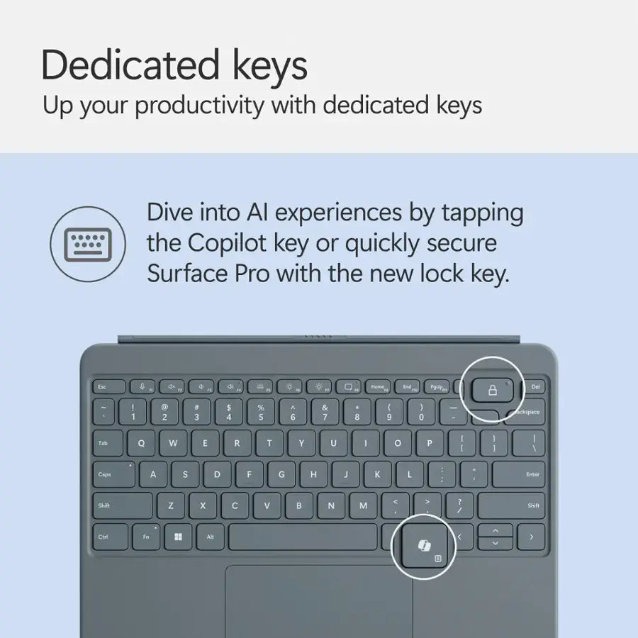 Microsoft Surface Pro 12-Inch Keyboard - Ocean