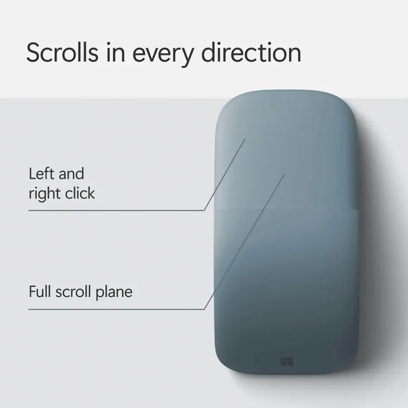 Microsoft Surface Wireless Arc Bluetooth BlueTrack Ambidextrous Mouse
