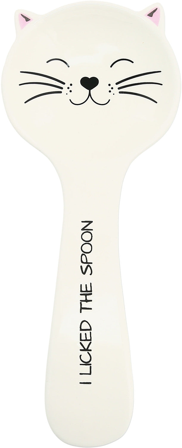 Pavilion Cat Licked the Spoon 10" Spoon Rest