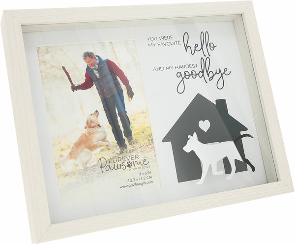 Pavilion Dog Goodbye 9.5" x 7.5" Shadow Box Frame