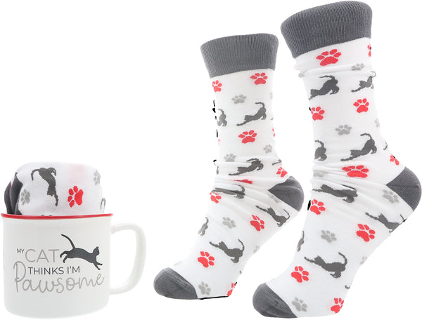 Pavilion My Cat 18 oz Mug & Crew Socks