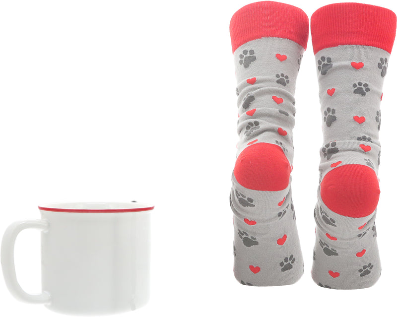 Pavilion Cat Person 18 oz Mug & Crew Socks