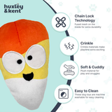 Huxley & Kent Tiny Tuff Kookie Korn Dog Toy