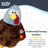 Huxley & Kent Lankies Feathertail Turkey Dog Toy - Large
