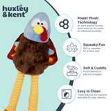 Huxley & Kent Lankies Feathertail Turkey Dog Toy - Large