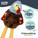 Huxley & Kent Lankies Feathertail Turkey Dog Toy - Large