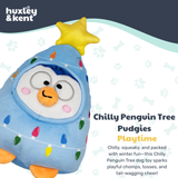 Huxley & Kent Pudgies Chilly Penguin Tree Dog Toy