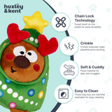 Huxley & Kent Tiny Tuff Rocky Around Tree Dog Toy