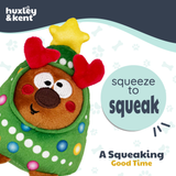 Huxley & Kent Tiny Tuff Rocky Around Tree Dog Toy