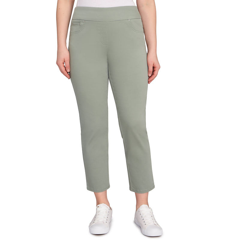 Ruby Rd. Womens Pull On Stretch Twill Pants