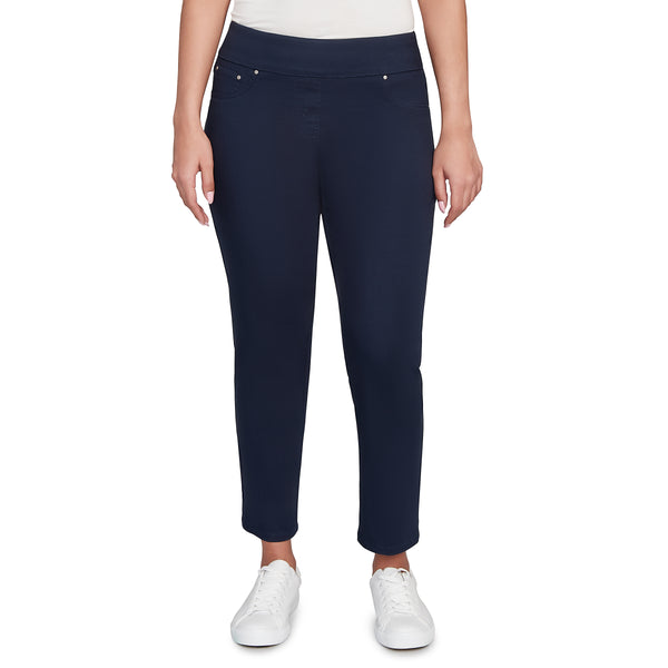 Ruby Rd. Womens Pull On Stretch Twill Pants