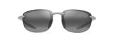 Maui Jim Ho'okipa Ultra Metal Matte Silver Frame - Neutral Gray Lens - Polarized Sunglasses