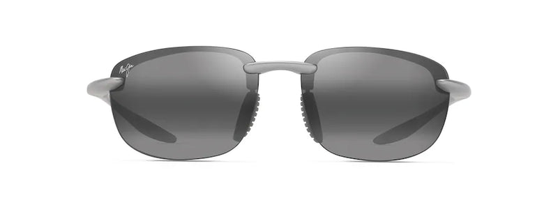 Maui Jim Ho'okipa Ultra Metal Matte Silver Frame - Neutral Gray Lens - Polarized Sunglasses