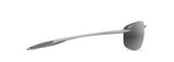 Maui Jim Ho'okipa Ultra Metal Matte Silver Frame - Neutral Gray Lens - Polarized Sunglasses
