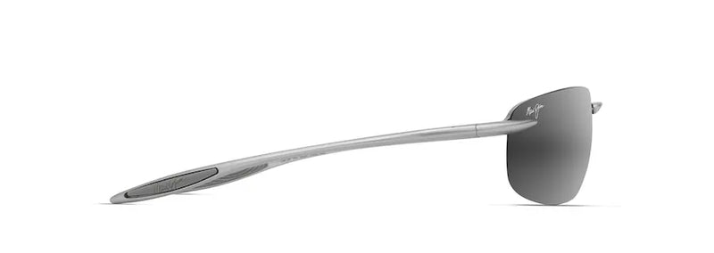 Maui Jim Ho'okipa Ultra Metal Matte Silver Frame - Neutral Gray Lens - Polarized Sunglasses