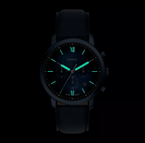 Fossil Neutra Chronograph Navy Leather Watch
