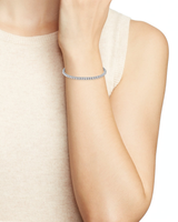 Nadri Silver-Tone Tennis Bracelet