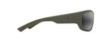 Maui Jim Ma'ukele Matte Solid Military Green with Brown Frame - Neutral Grey Lens - Polarized Sunglasses